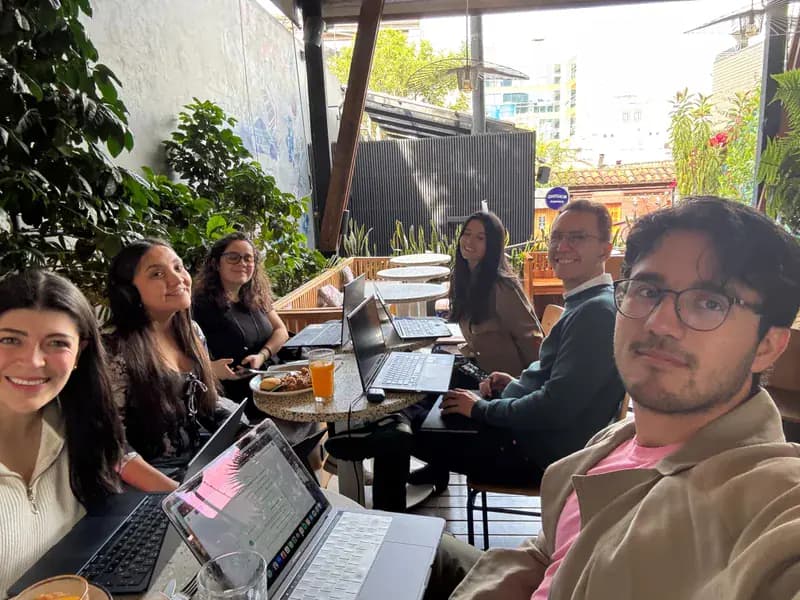 Remote team coworking day